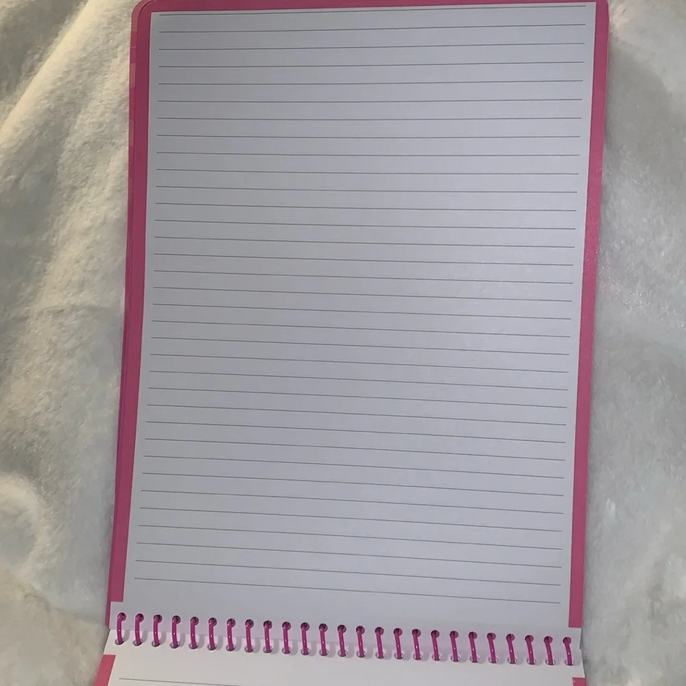 🦋 KATE SPADE Pink Large College Ruled Top Spiral Notebook NWT